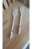 Kuzeylina Ahşap Spatula - El Yapımı Doğal Ağaç (2 Adet ) - 30-32 Cm - 2