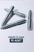 Kuzeylina Trifon Saplama Vida Ahşap Ayak Vidası M8x50 10 Adet - 1