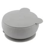 Oioi Silikon Kapaklı Kase Powder Grey - 1