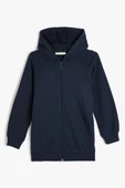 Koton Lacivert Çocuk Düz Sweatshirt - 1