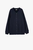 Koton Erkek Çocuk Fermuarlı Sweatshirt V Yaka Uzun Kollu - 1