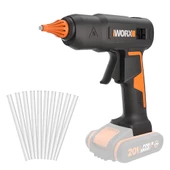 WORX WX045.9 20Volt 11MM Profesyonel Sıcak Mum Silikon Tabancası + 10 Silikon (Akü Dahil Değildir) - 1