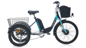 Carraro ePack 2.1 HD Fren Nexus 3 Vites 24 Jant Elektrikli Şehir-Kargo Bisikleti Mat Siyah Turkuaz - 1