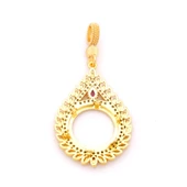 Çeyrek Altın Çerçeveli Kolye Ucu Altın Kaplama TGR-645 thumbnail 5