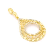 Çeyrek Altın Çerçeveli Kolye Ucu Altın Kaplama TGR-681 thumbnail 3