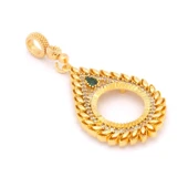 Çeyrek Altın Çerçeveli Kolye Ucu Altın Kaplama TGR-656 thumbnail 3
