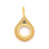 Çeyrek Altın Çerçeveli Kolye Ucu Altın Kaplama TGR-656 thumbnail 1