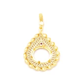 Çeyrek Altın Çerçeveli Kolye Ucu Altın Kaplama TGR-640 thumbnail 5