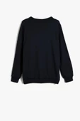 Koton Kız Çocuk Okul Sweatshirt Uzun Kollu Fiyonk Detaylı - 2