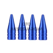 Alüminyum Sivri Sibop Kapağı Mavi 4'lü 32mm - 1