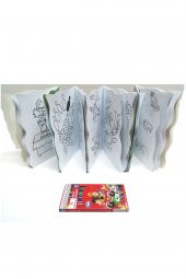 Boyama Seti 4 kitap ve 12 Renk Boyama kalemi - 2
