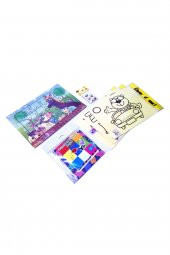 Çocuklar için Aktivite Seti - 6 Parça Puzzle, Kum Boya, Origami Seti - 2