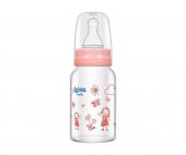 Wee Baby Isıya Dayanıklı Cam Biberon 120 ml - Pembe - 1