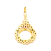 Çeyrek Altın Çerçeveli Kolye Ucu Altın Kaplama TGR-675 thumbnail 5