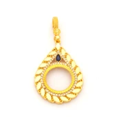 Çeyrek Altın Çerçeveli Kolye Ucu Altın Kaplama TGR-679 thumbnail 1
