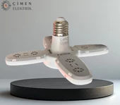 CATA CT 1151 Pervane 30W Led Ampul 6500K Beyaz Işık E27 Duy - 1
