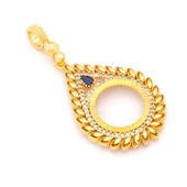 Çeyrek Altın Çerçeveli Kolye Ucu Altın Kaplama TGR-678 thumbnail 3