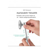 MÜHLEN PH058 Ayarlanabilir Ergonomik Manyetik Telefon Standı Silver - 6