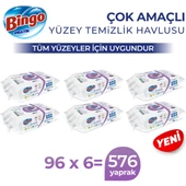 Bingo Pratik Yüzey Temizlik Havlusu Lavanta 96X6 (576 Yaprak) - 2