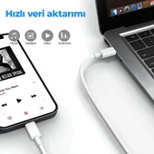 FitPlus Bianca F120 Type-C - Type-C 20W PD Data ve Şarj Kablosu 1mt - 3