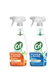 Cif Sprey Temizleyici Power Shine Banyo 750ml 1adet Sprey Power Shine Mutfak 750ml 1adet - 2