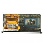 Vintage 3D School Bus Foğoğraf Çerçeveli Kalemlik - 2