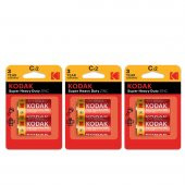 Kodak (2x3) 6 Adet Blister Ambalaj Çinko Karbon Orta Pil - Ekonomik Paket - 1