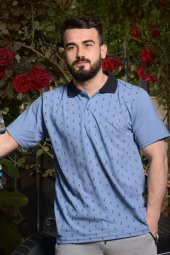 Erkek İndigo Normal Kesim Çapa Model Polo Yaka 21EPLYCAPA - 1