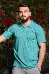 Erkek Yeşil Normal Kesim Çapa Model Polo Yaka 21EPLYCAPA - 1