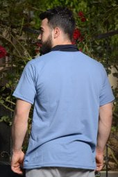 Erkek İndigo Normal Kesim Çapa Model Polo Yaka 21EPLYCAPA - 5