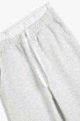 Koton Kız Çocuk Basic Jogger Eşofman Altı Beli Lastikli Çift Bel Detaylı - 5