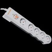 TUNÇMATİK Şok Akım Korumalı Beşli Grup Priz 5Li 1.5mt Kablolu Anahtarlı (Beşli 1.5 Metre) - 1