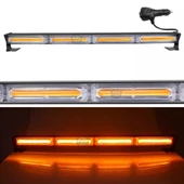 Turuncu Tepe Çakar Bar Led 60cm 12-24v  Off Road Çekici Traktör İkaz Lambası Çakar 15 Modlu thumbnail 3