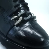 Janestt Kadın Hakiki Deri Toka Detaylı Ayakkabı 149-7274 thumbnail 4