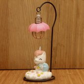 Pembe Unicorn Gece Lambası Işıklı Biblo - 3