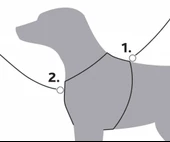 Trixie Köpek Premium Göğüs Tasması XL-XXL 95-120cm 25mm Mavi thumbnail 3