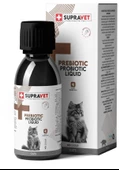 Supravet Probiyotik, Kedi Bağışıklık Güçlendirici Sıvı Probiyotik + Prebiyotik Takviyesi 100ml - 1