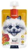 Wanpy Taze Sığır Etli Ve Havuçlu Köpek Et Ezmesi 90 gr - 1