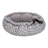 Pet Comfort Sunflower Kedi ve Köpek Yatağı Çift Taraflı Gri Dot/Peluş 60cm - 2