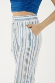 FASHION FRIENDS KADIN ÇİZGİLİ PANTOLON 23Y-PNT0500K1 - 4