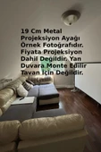 Mini LED Projeksiyon Cihazını YAN Duvara Asmak İçin 19 CM Metal Ayak Aparat thumbnail 2