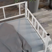 Daybed, Doruk, Metal Karyola, Sedir Karyola, 90X200 cm, Beyaz Renk - 2