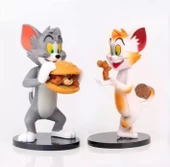 Tom & Jerry Yemek Burger Aksiyon Figürü  2  Adet - 1