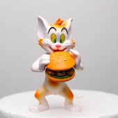 Tom & Jerry Yemek Burger Aksiyon Figürü 2 Adet MODEL  1 thumbnail 1