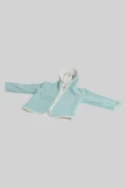 Heritage Puffy Astarlı Peluş Bebek Çocuk Ceket - Kopüşonlu Peluş Mont - ZTPUFCEKET  3-4 yaş YEŞİL - 7