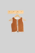 Heritage Puffy Astarlı Peluş Bebek Çocuk Yelek - Wellsoft Yelek - ZTPUFYELEK  3-4 yaş KAHVERENGİ - 3