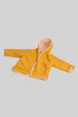 Heritage Puffy Astarlı Peluş Bebek Çocuk Ceket - Kopüşonlu Peluş Mont - ZTPUFCEKET  5-6 yaş KAHVERENGİ - 5
