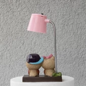 Best Friends Baykuş Pembe Işıklı Biblo Masa Gece Lambası - 2