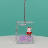 Hello Kitty Tasarımlı Sulu Simli Notluk -Not  Tutacağı - 1