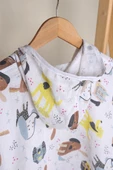 Luckka %100 Pamuk Bebek Çocuk Müslin Panço - ZTPANÇO  Kahverengi - 4
